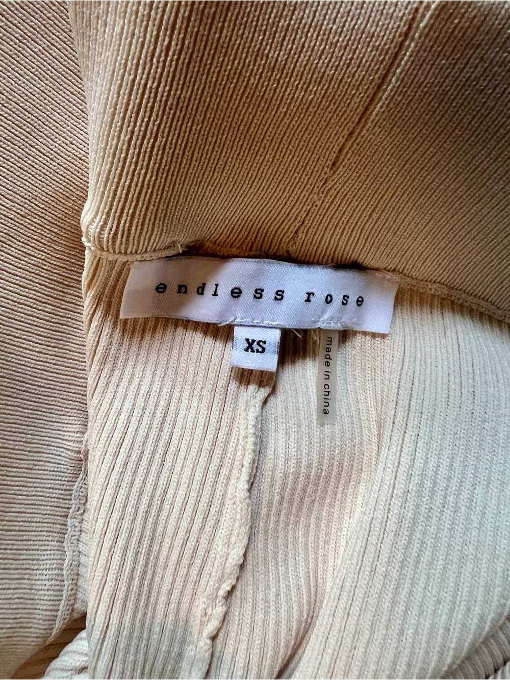 🌷🌷Endless Rose Cream Wide-Leg Drawstring Ribbed Pants🌷🌷 - Picture 9 of 9